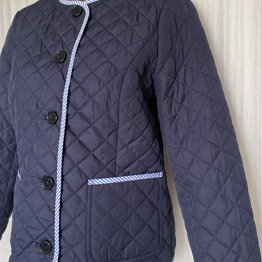 Talbots diamond quilted lightweight jacket! Brand new without tag! Boxy! Size XS - Picture 5 of 17